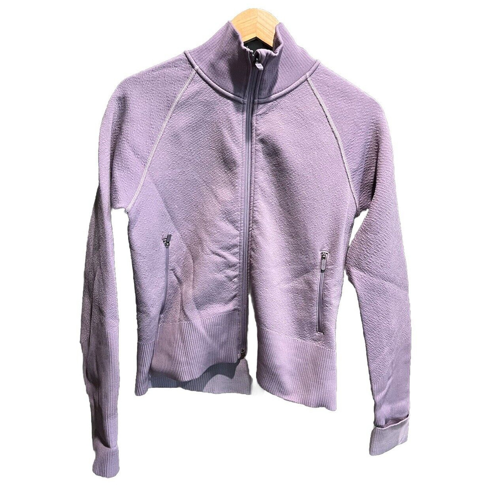 Lululemon Purple End State Full Zip Long Sleeve Women's Activewear Jacket Size 8